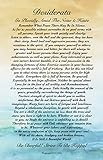 Motivational Art, 11 X 17 Poster Desiderata Poem by Max Ehrmann Abstract Watercolor Ocean Sunset 11x17 Art Card