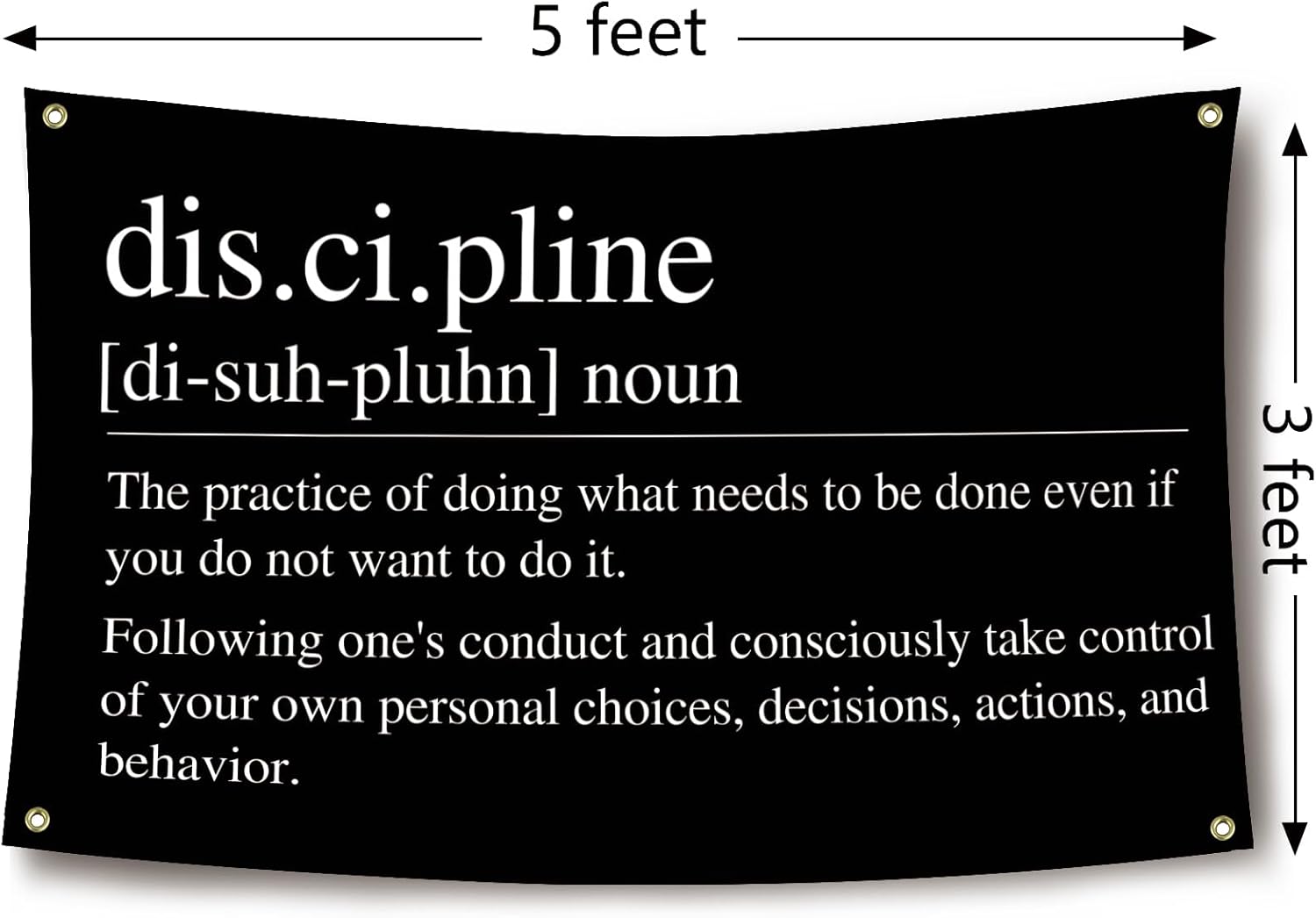 Unleash Your Potential with the Discipline Motivational Home Gym Flag!