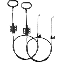 2 Pack Recliner Cable Replacement Sofa Recliner Parts, D-Ring Release Pull Handle for Couch Sofa Recliner Repair, Exposed Length 4.72" with S Tip