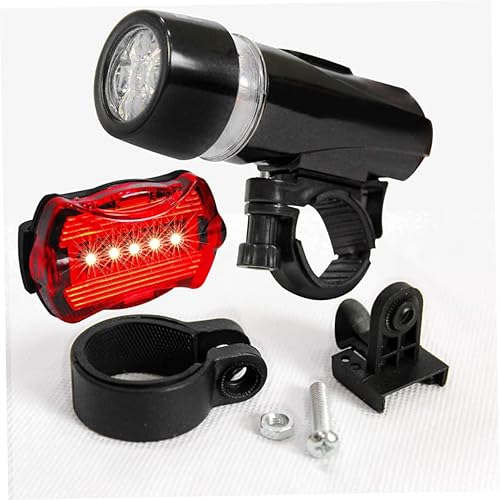 Miniatura 8 de Lámpara de bicicleta 5led Mountain Bike impermeable faro trasero combinación para negro impermeable faro trasero luz combinada