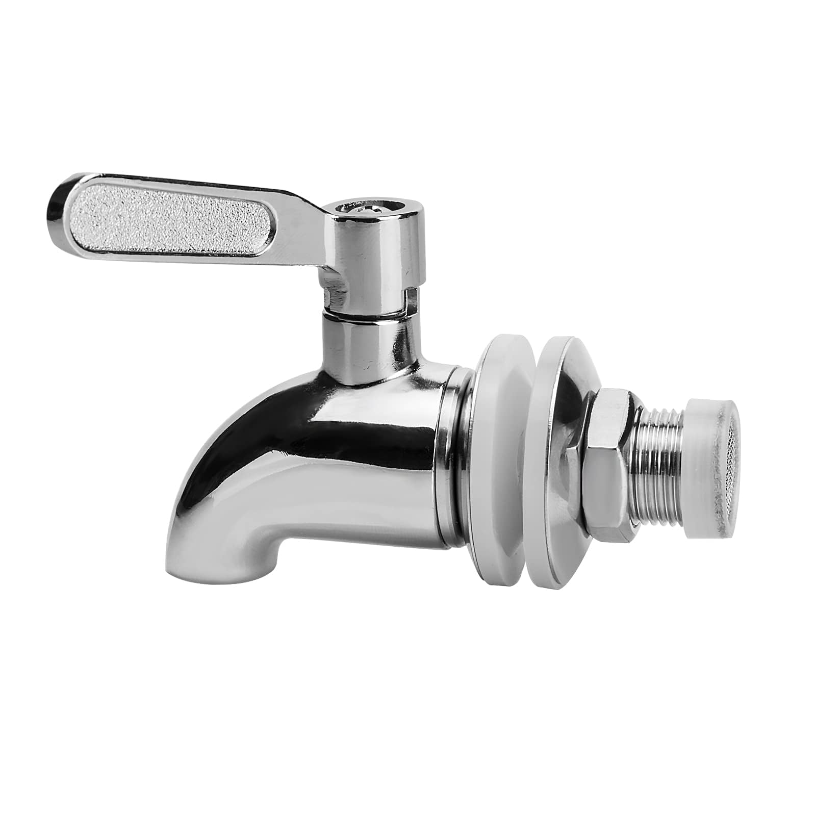 Espiga de repuesto para dispensador de bebidas, llave de acero inoxidable para dispensador de bebidas, grifo dispensador de agua, grado alimenticio, con tapa antiobstrucción (1 paquete)