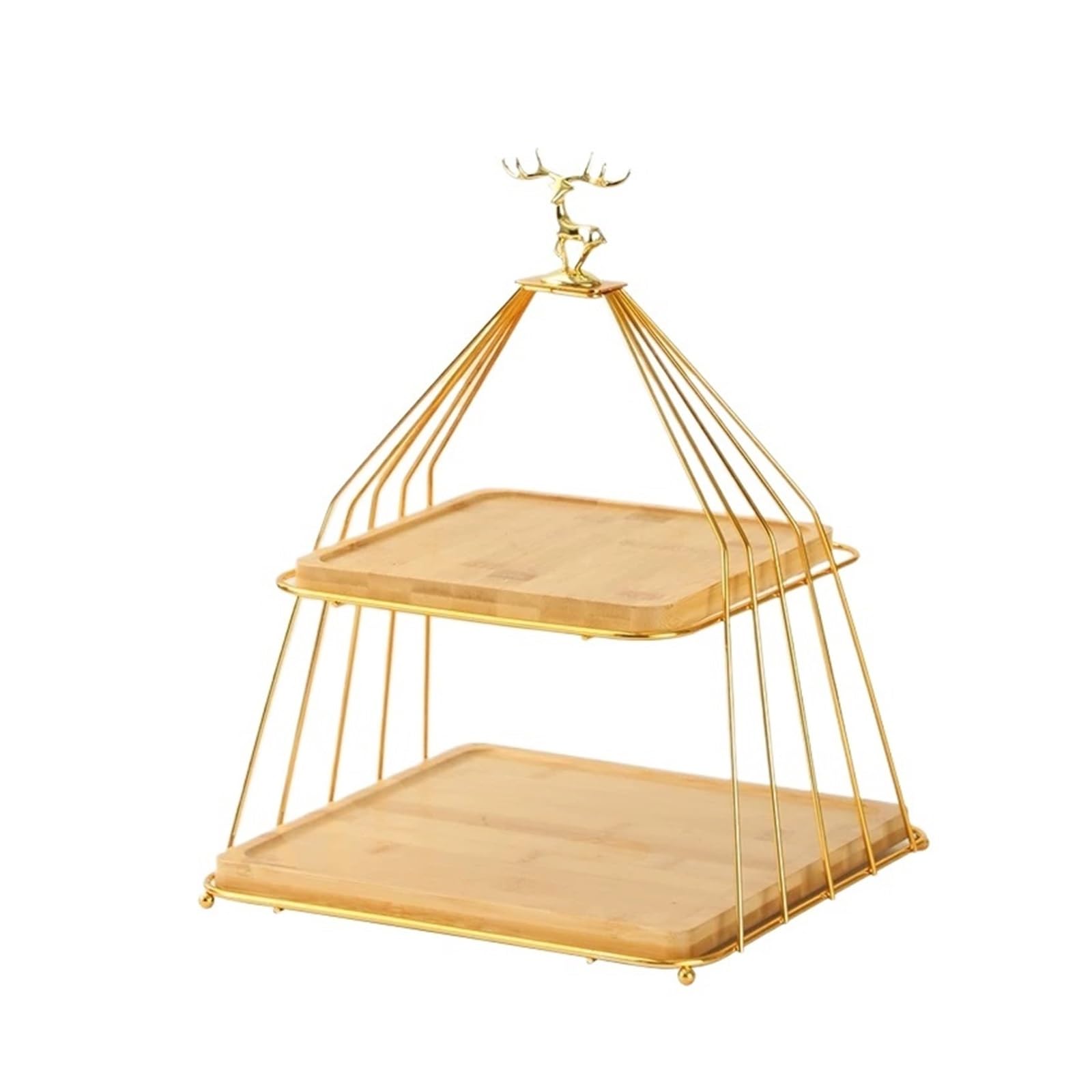 HLHLOP777 Dessert Stand Forest-themed Cake Stands, Afternoon Tea Trays, And Cold Food Display Cupcake Stand Serving Tray(Large)
