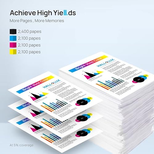 414A Toner Cartridges 4 Pack With Chip Replacement For Hp 414A W2020A 414X W2020X Compatible With Hp Color Pro Mfp M479Fdw M454Dw M454Dn M479Fdn Printer Toner (Black Cyan Magenta Yellow, 4 Pack) #TOP2