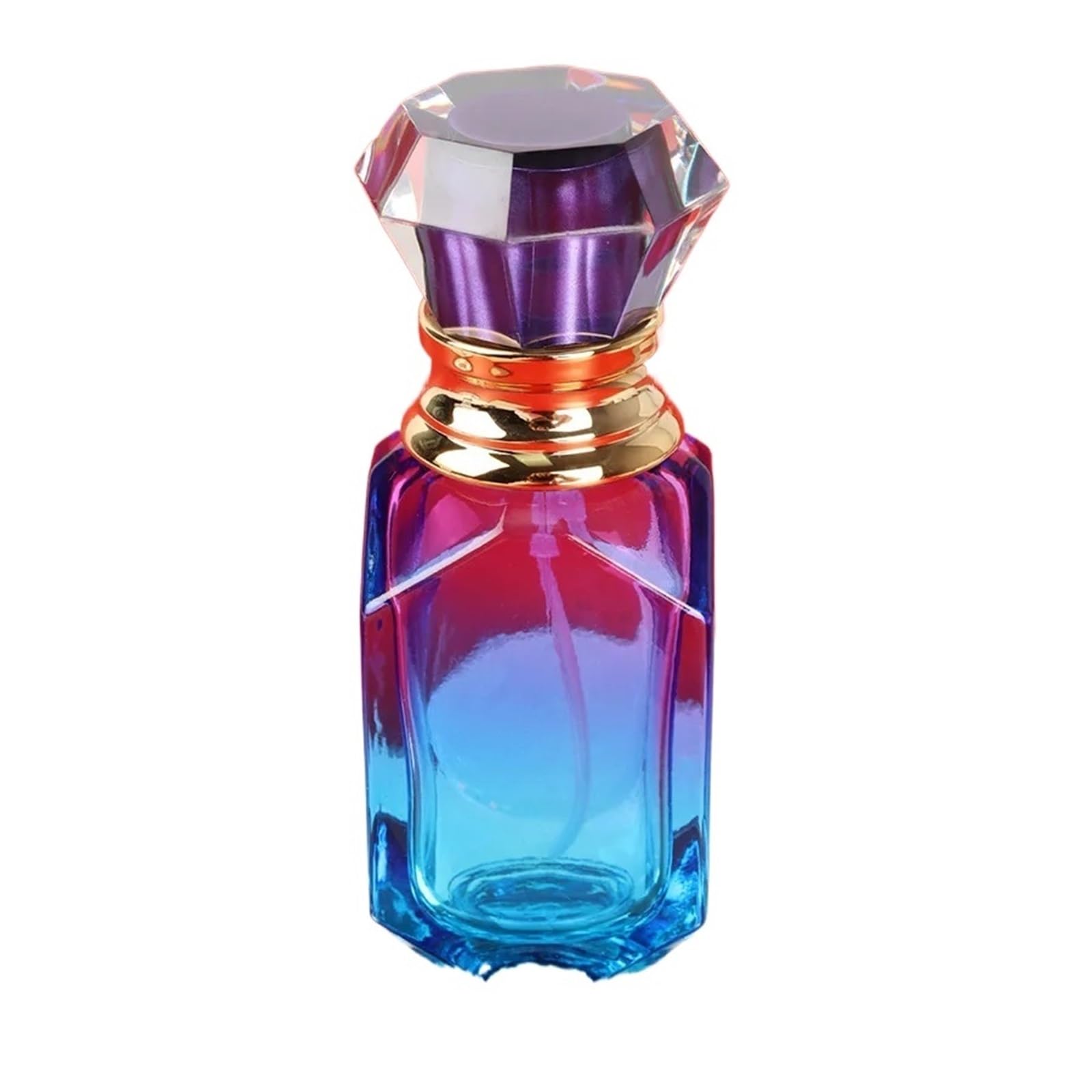 WEOKDFHA Empty Spray Bottle 30ML Perfume Spray Bottle Gradient Color Glass Empty Press Large Capacity