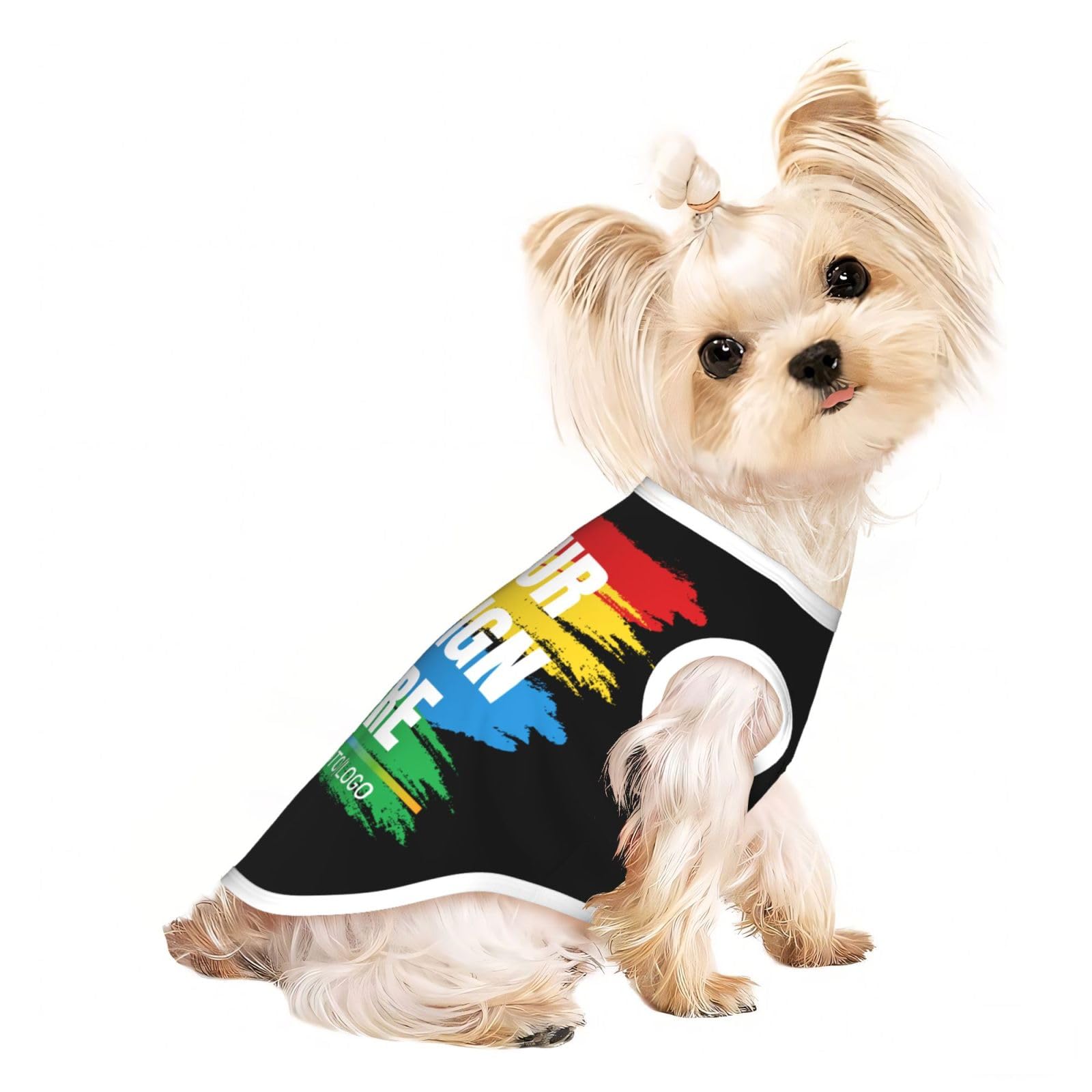 Fyralune Custom Dog Coat with Image Name Personalised Dog Halloween Costume Custom Puppy Coat Add Your Text Photo Personalised Dogs Shirts Pet Clothing Gifts for Small Medium Dogs Cats Birthday Daily
