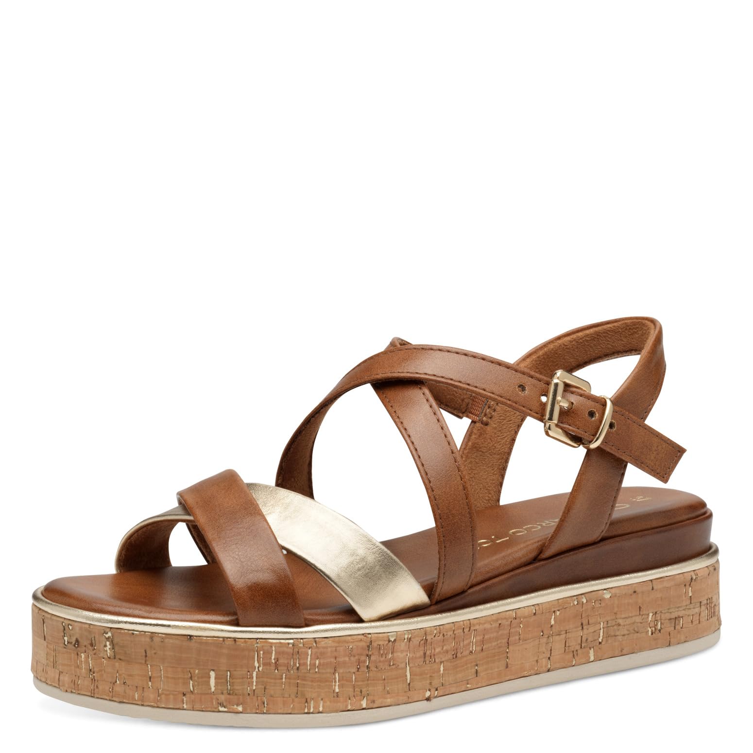 MARCO TOZZI Women's 2-28705-44 Sandals, brown, 7 UK