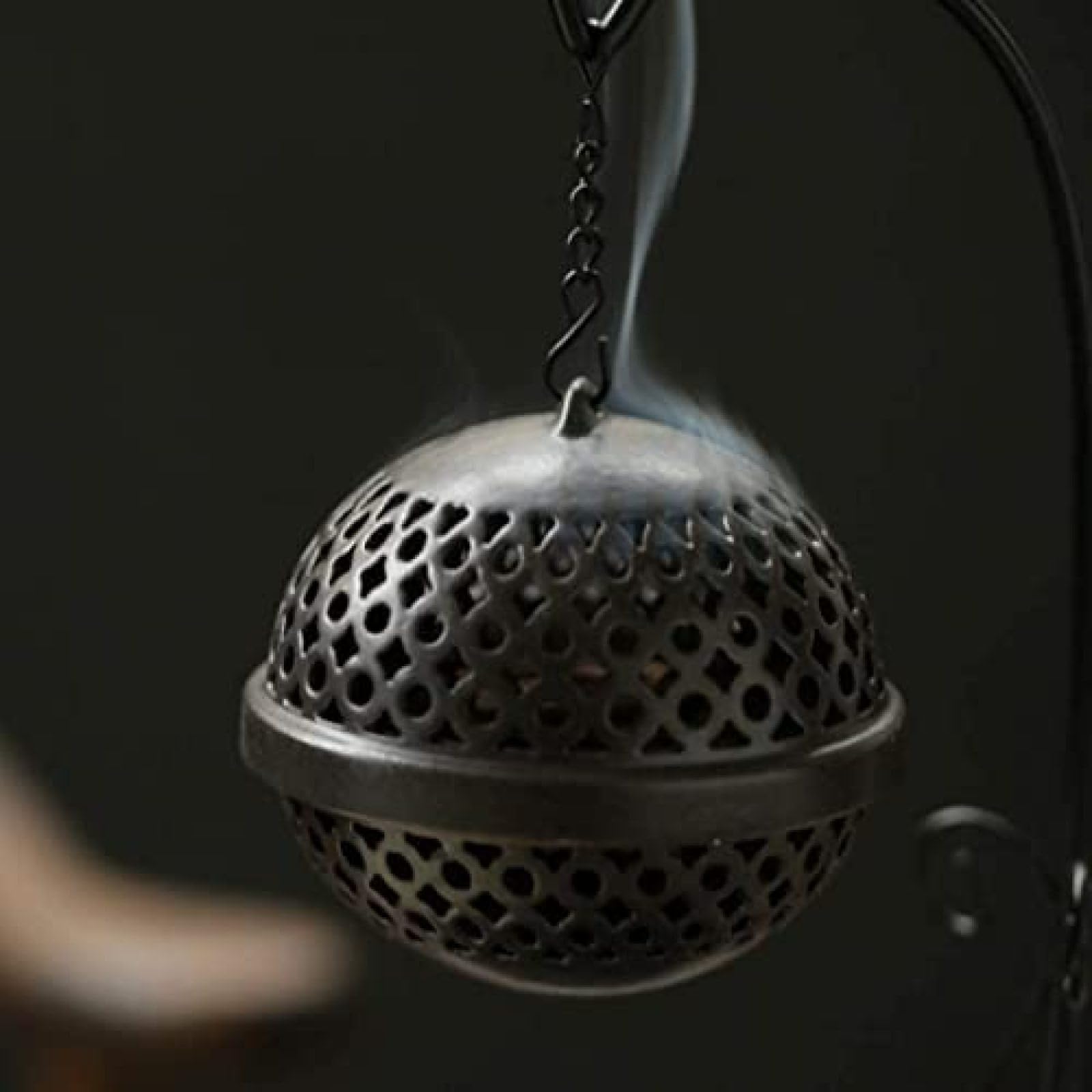 Quemador de incienso colgante cónico para mosquitos, decoración interior, marco de hierro creativo, quemador de incienso de sándalo