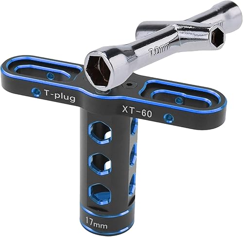 Miniatura 3 de Herramienta de automóvil RC de 0.669in Llave de rueda hexagonal con llave de enchufe hexagonal de 0.157in, 0.197in, 0.217in, 0.276in, compatible con