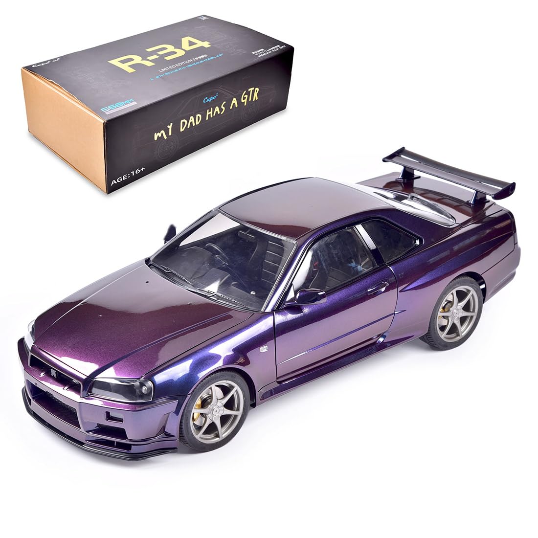 Amazon.co.jp: Goekhyrani Capo Skyline GTR R34 RCカーモデル、1/8