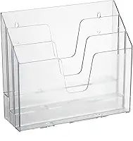 Acrimet Organizador de Escritório para Pastas com 3 Divisões Horizontal, Cristal, 860.1