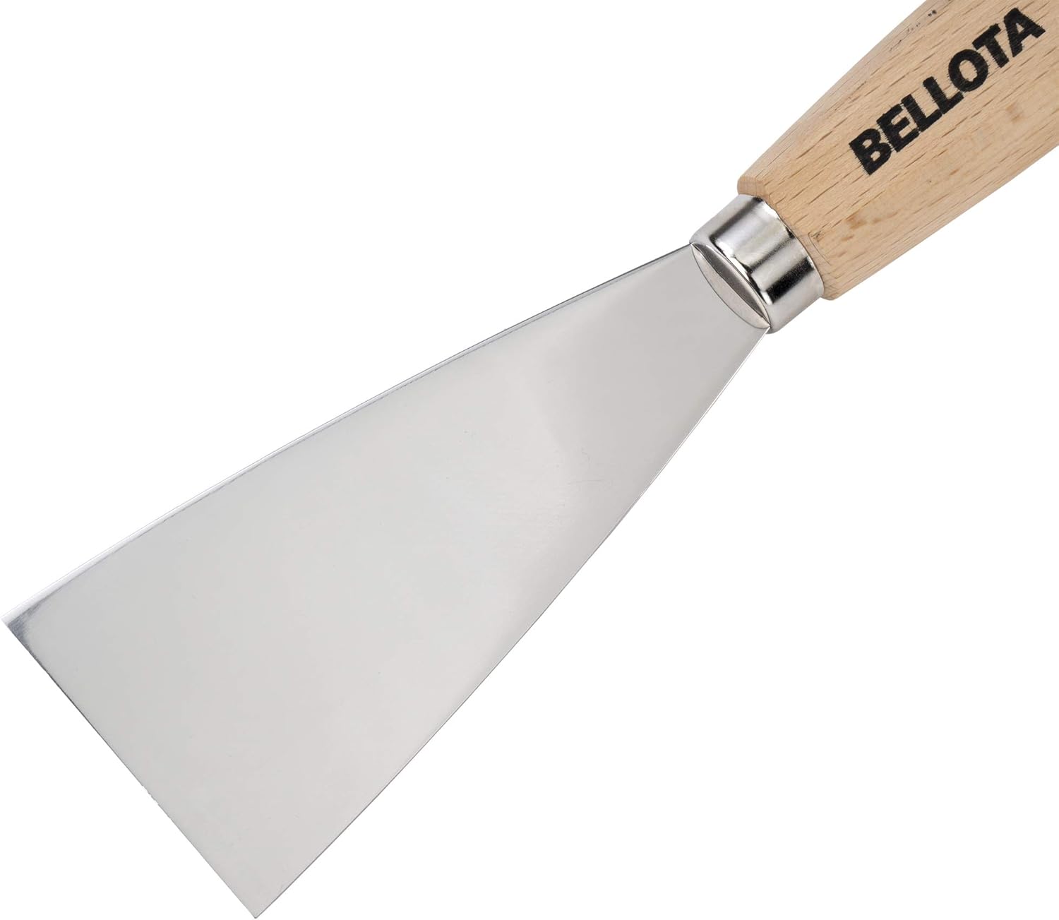 Bellota 5893-100 Stainless Steel Spatula with Wooden Handle 100 mm