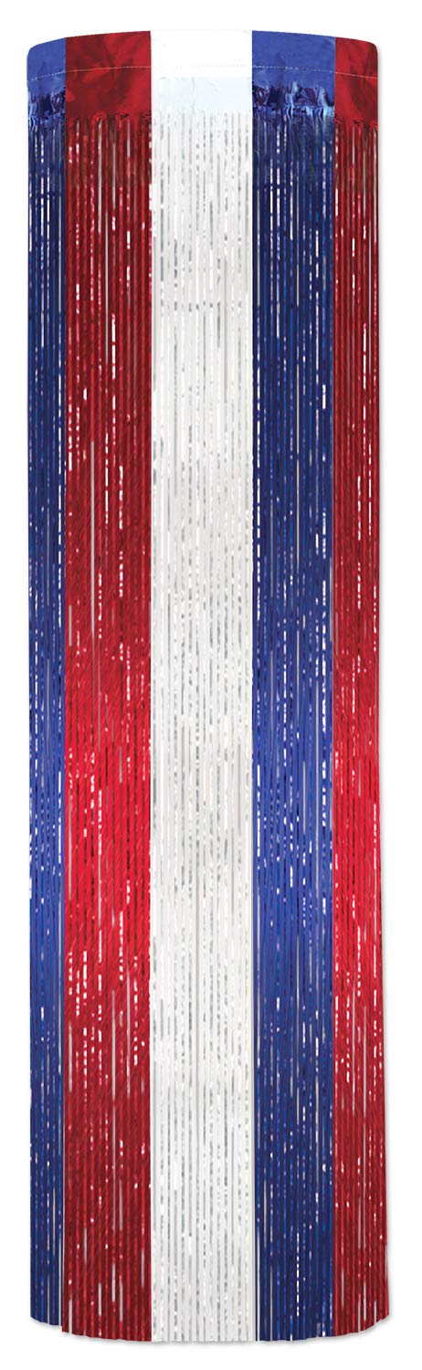 Cascade tricolore Beistle 50515-RWB à une épaisseur pour soirée à thème