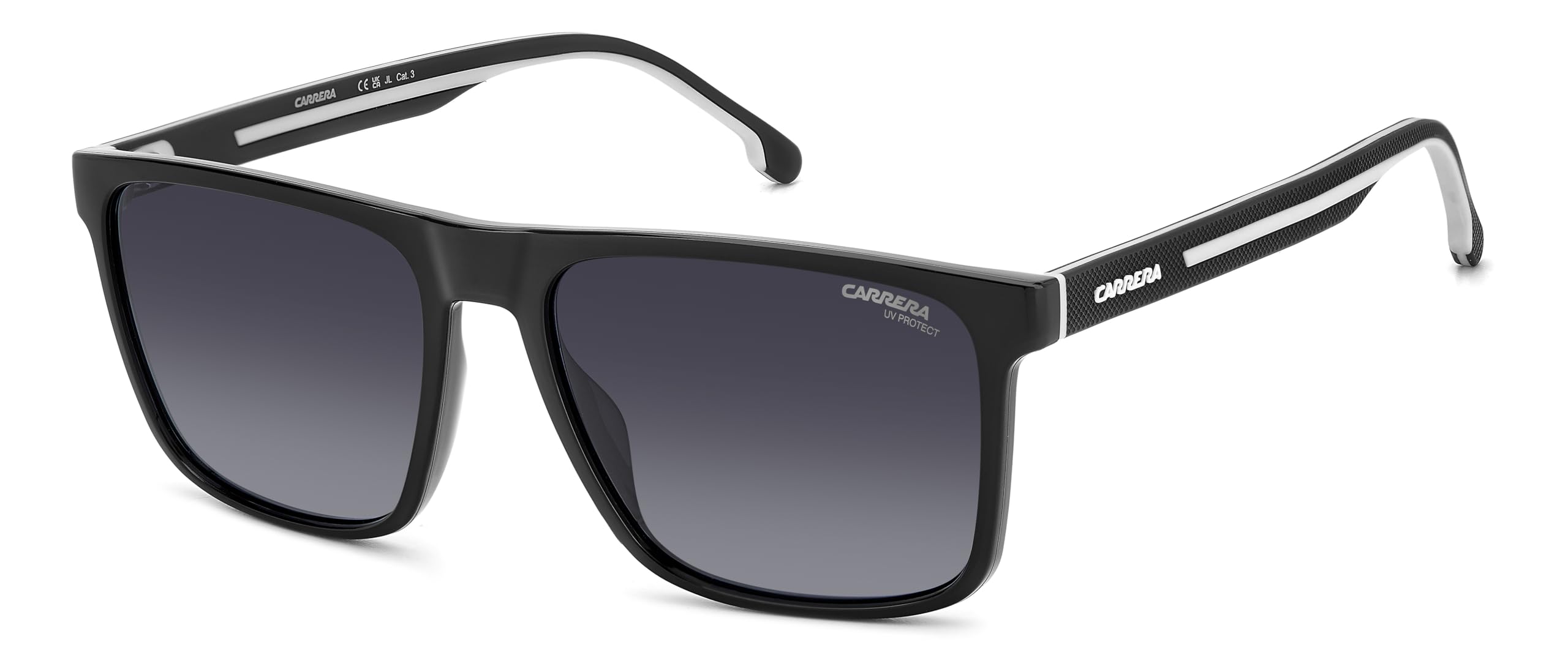 Carrera Men's Black/Grey 8064/S 80S/9O Man Sunglasses Acetate Squared Normal Shaded