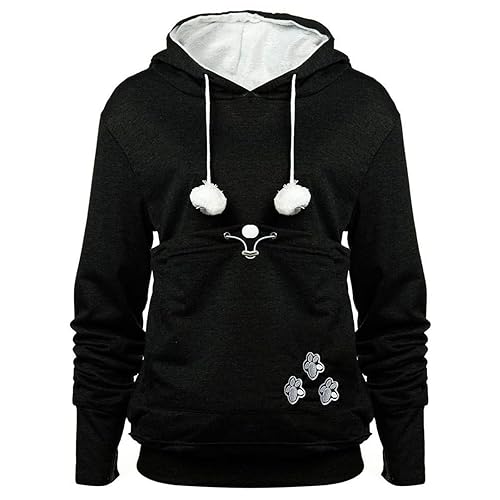 YYW Womens Pet Hoodies Pullover Sweatshirt Oversized Cat Hoodies Pet