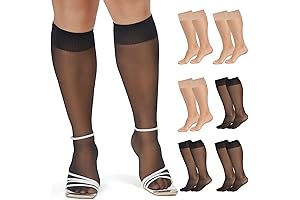 Curves Enhanced! Just My Size Knee High Nylons For Plus Size Queens