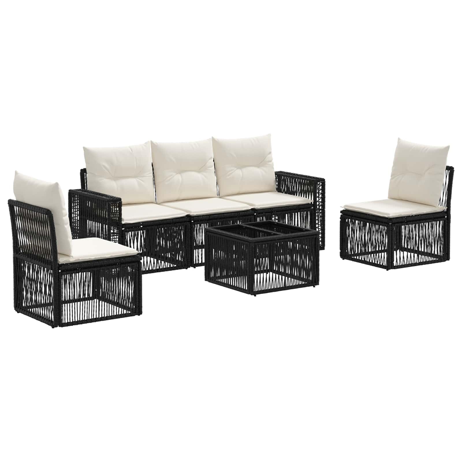 Aménagement patio durable avec un grand canapé résistant à l'humidité