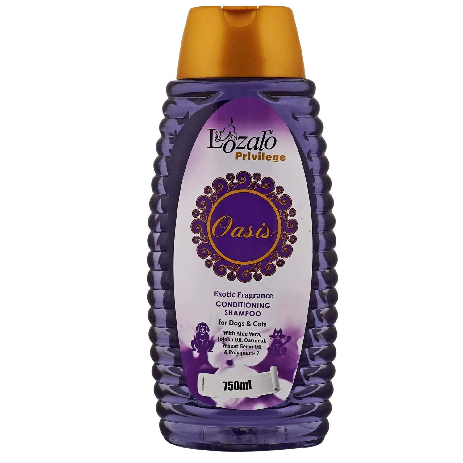 Lozalo Privilege Oasis Exotic Fragrance Pet Care Conditioning Shampoo for Dogs & Cats with Aloe Vera,Jojoba Oil,Oatmeal,Wheat Germ Oil (750 ml) (B0842S5333) Amazon Price History, Amazon Price Tracker