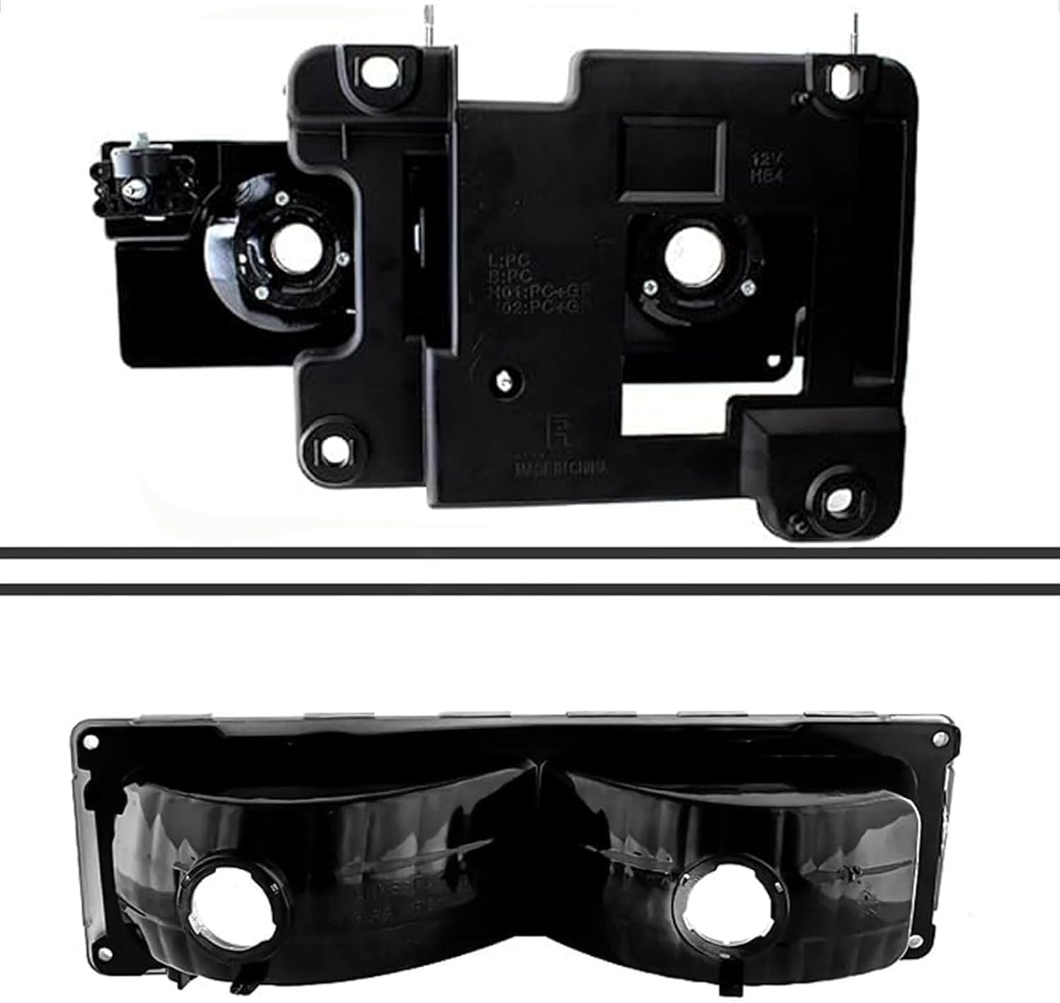 Headlight Assembly with Bumper Lights Compatible with 1994-1999 Chevy GMC C/K 1500 2500 3500 Silverado Suburban Tahoe Yukon Headlamp