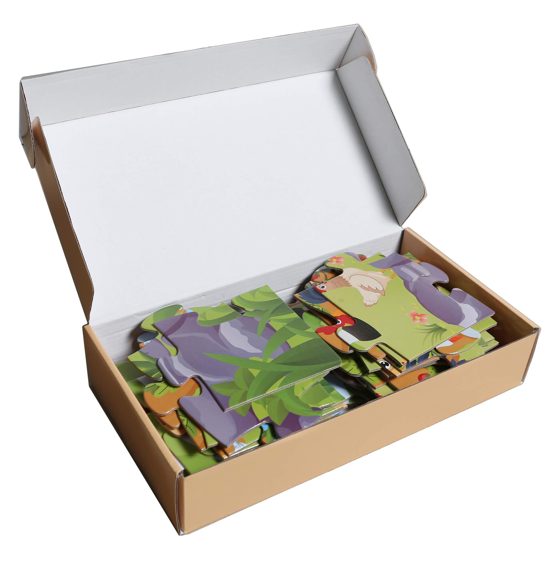 Fattoria Animale Puzzle da pavimento per bambini, 48 pezzi puzzle per bambini dai 3 ai 5 anni, giocattolo educativo prescolare, regali per bambini dai 4 agli 8 anni