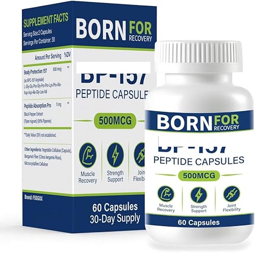 FSSGXX BP-C157-500mcg,60 Count Total, Tissue Repair & Gut Health Support, 1 Pack for Men & Women