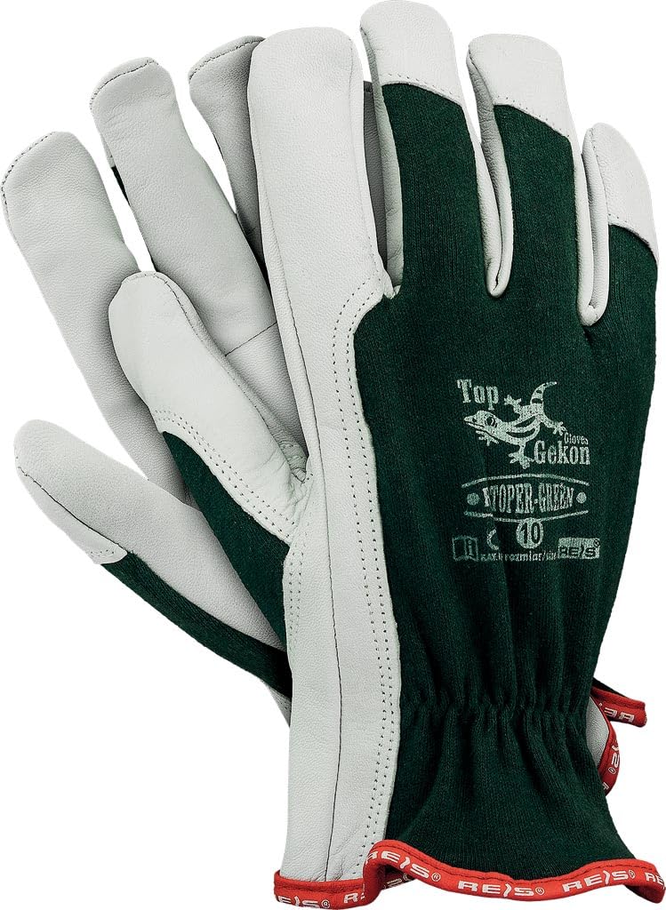 12 Paar Arbeitshandschuhe Schutzhandschuhe verstärkt mit Rindsleder Handschuhe aus Ziegenleder hoher Qualität GR. 7