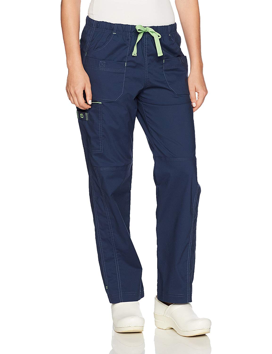 WonderWink Women's Wonderflex Joy Denim Style Staight Leg Scrub Pant