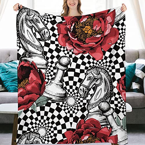 Checkerboard Throw Blanket For Couch Bed Travel Outdoor Camping Sofa,Funny Flannel Fuzzy Fluffy Fleece Cozy Throw Blanket For Kids Adults For All Seasons (Checkerboard, 60"X50") #TOP12