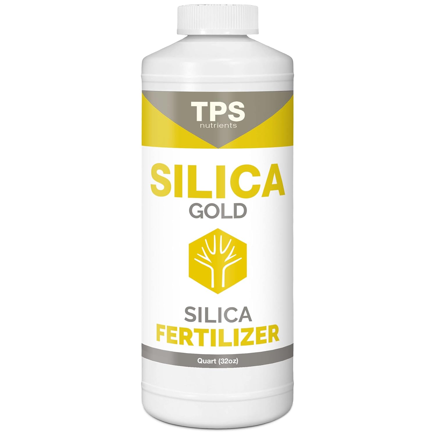 TPS NUTRIENTS Silica Gold Plant Strength Nutrient and Supplement with Bioavailable Silicon 1 Quart (32 oz)