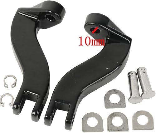 Miniatura 9 de TCT-MOTORPARTS Kit de montaje de clavija de pie trasero de 0.394 in para Harley Road King FLHR 1995-2023 Ultra Limited FLHTK CVO Limited FLHTKSE