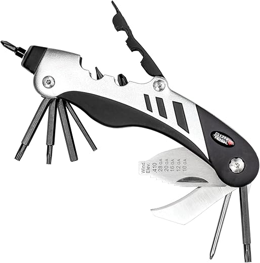 Wheeler Compact Multi-Tool for Tactical Rifles Gunsmithing Cleaning Rebuild and Maintenance with Nylon Belt Sheath for Convenient Carry