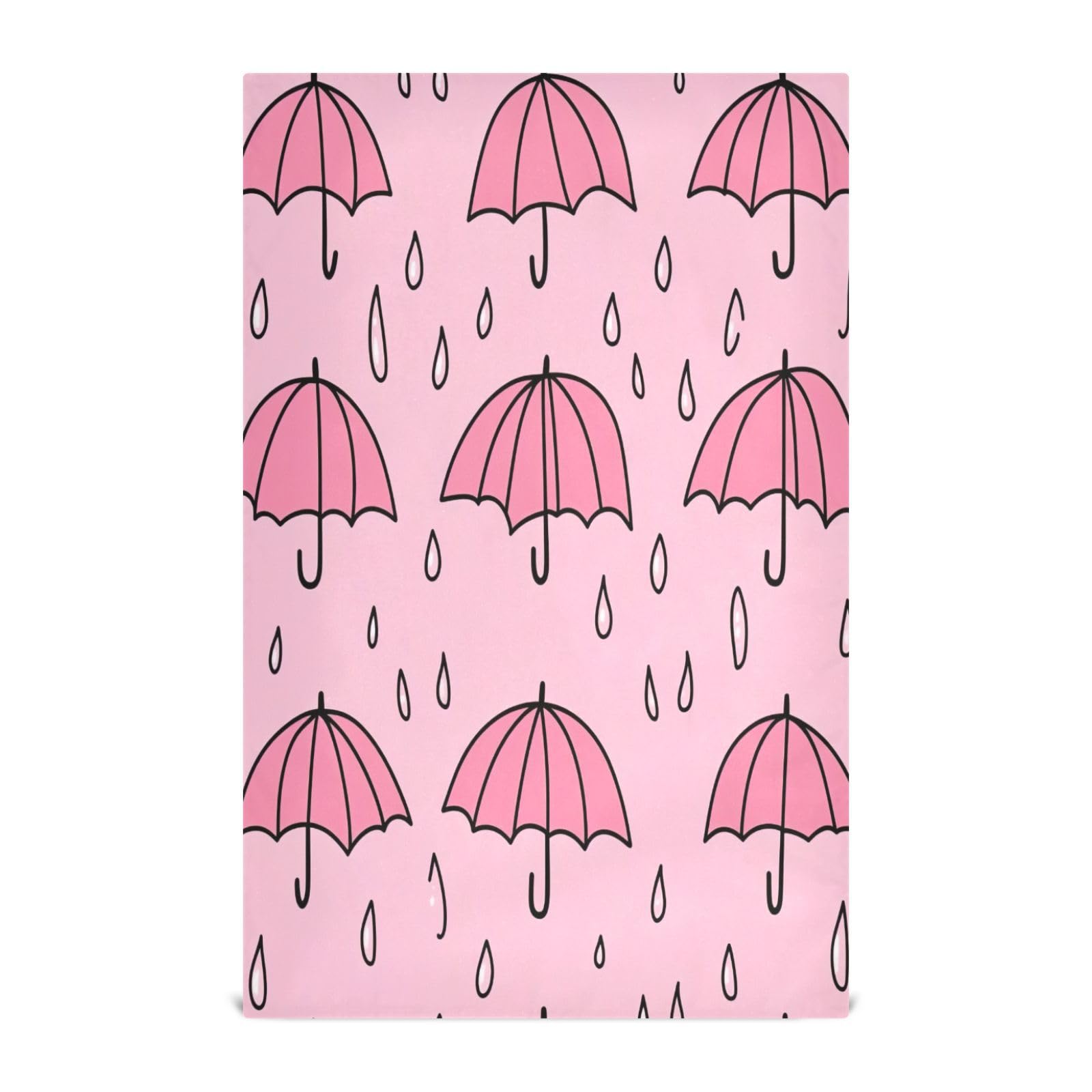 STAYTOP Cute Umbrella Kitchen Dish Towel Set,6Pcs Drying Kitchen Towels Tea Towels Gift Set for Drying Cleaning Cooking Baking