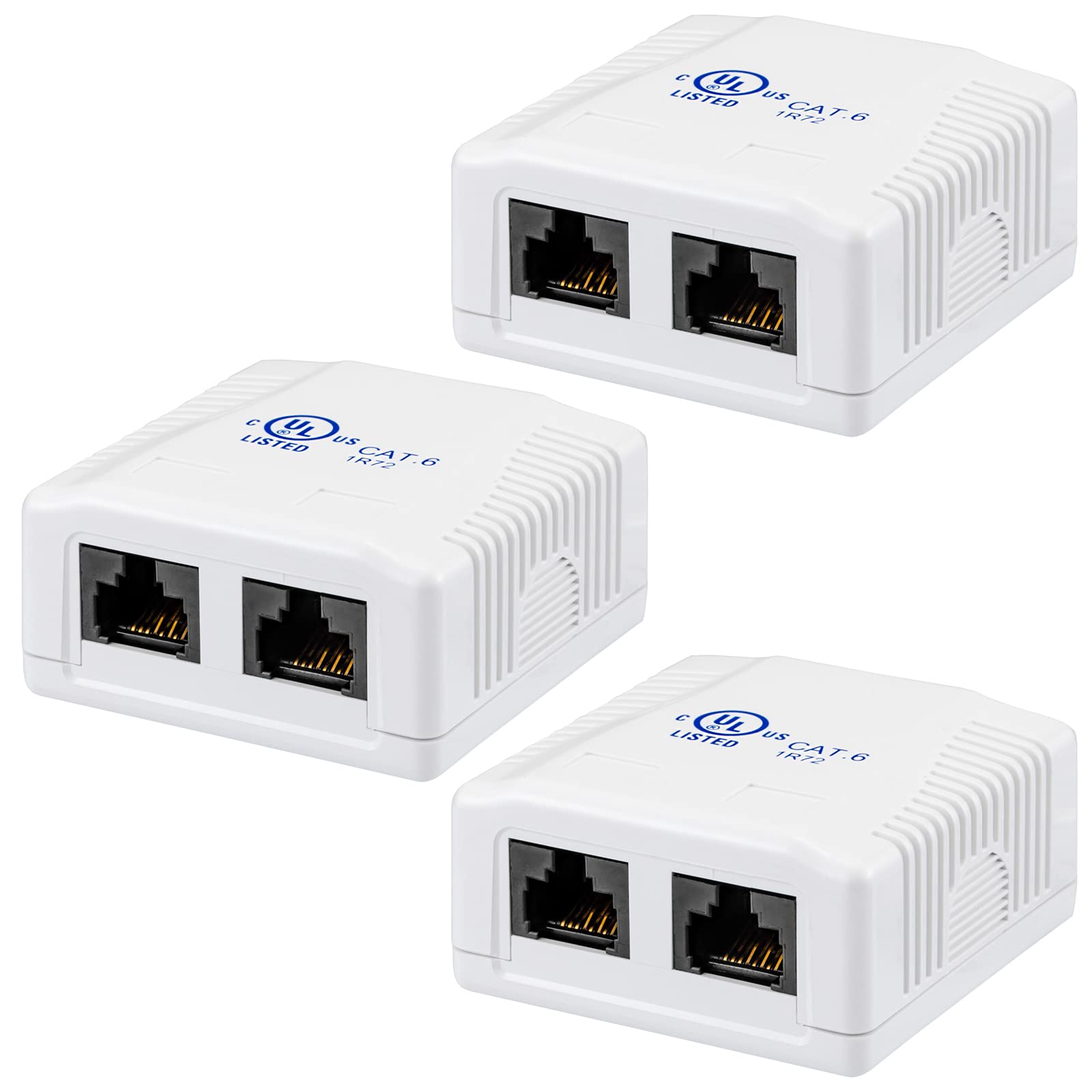 Buy 3 x hbdigital network junction box Cat 6 RJ45 double socket