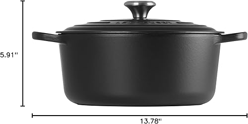 Miniatura 181 de Le Creuset 9 Qt. Signature Horno holandés redondo con pomo de acero inoxidable grabado Artichaut