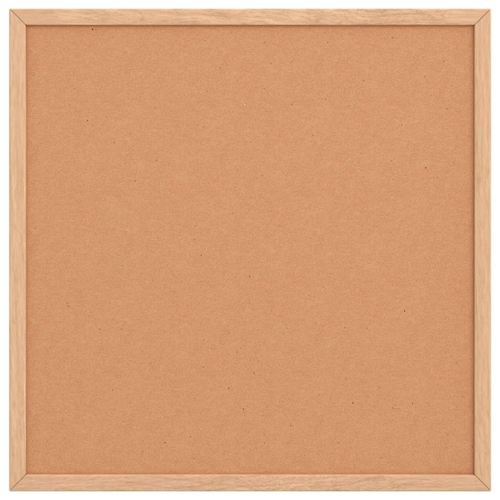 Mangloder - Lavagna in sughero con cornice in legno di pino massiccio, 40 x 40 cm, resistente per organizzazione, appunti, foto, promemoria, presentazioni, ufficio, scuola, seminario, conferenze