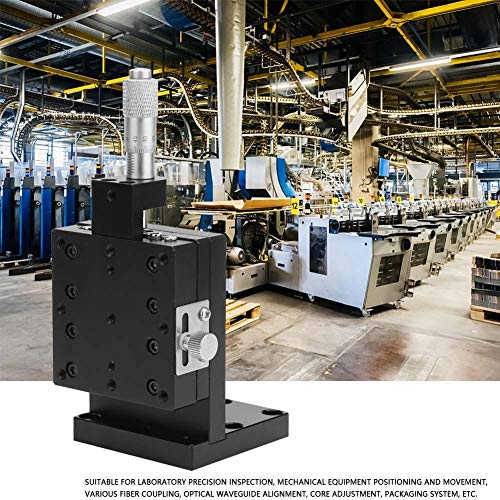 Semzl60-Acr Z Linear Stage, 60X60Mm Z Micrometer Manual Precision Linear Translation Stage Platform Z Axis Linear Stage Cross Roller Guide Xy Axis Rotary Positioning Table #TOP4
