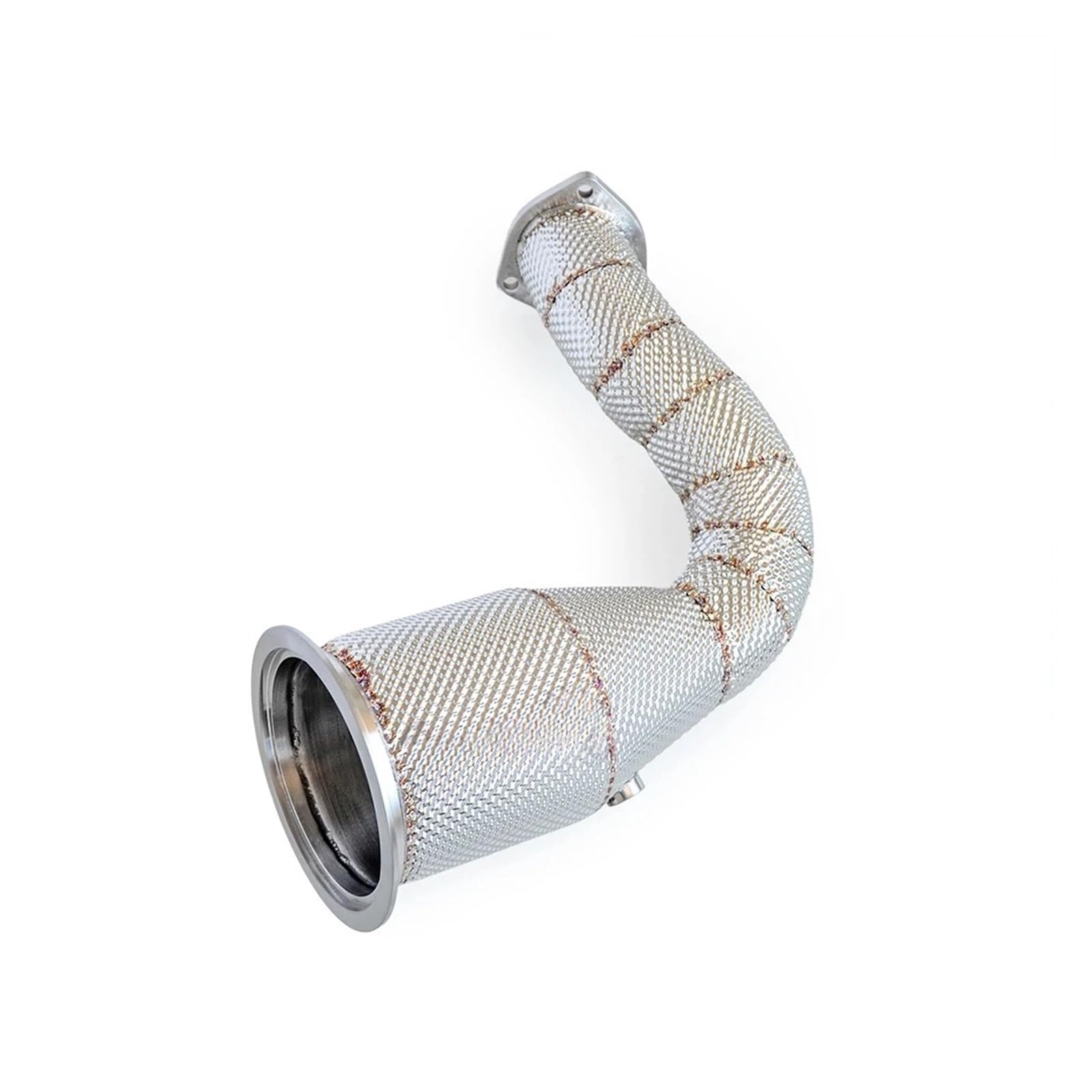 Terminale Scarico Per Cayenne 2017 2018 2019 3.0T Con Scudo Termico Tubo Di Scarico SUS304 Downpipe Catalitico Silenziatore(Catless)