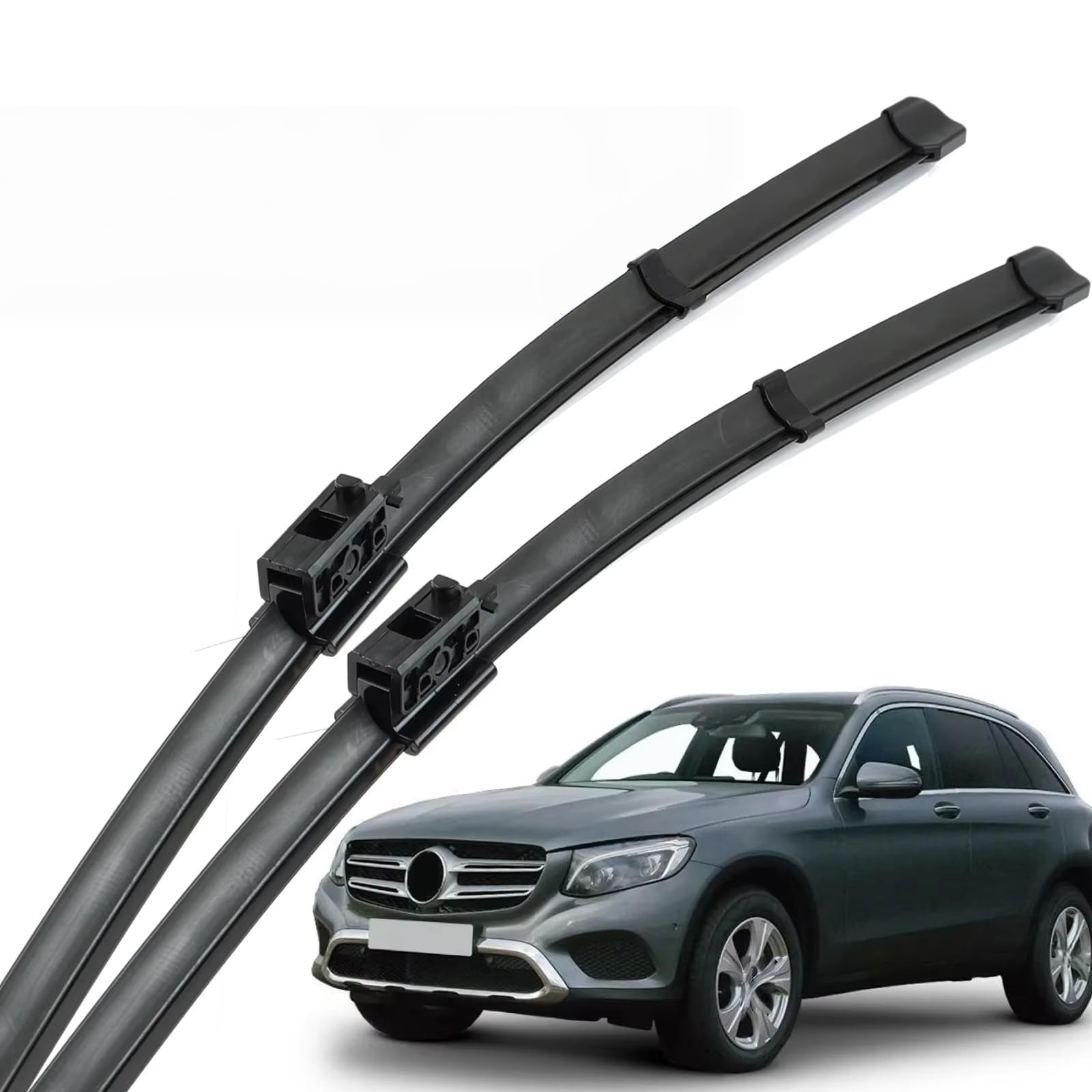 PAPEP Windscreen Wiper Blades for Mercedes-Benz GLC-Class X253 C253 2016-2022 22" 22", Front Replacement Wipers OEM Quality Water Repellent Rubber Automotive Windshield