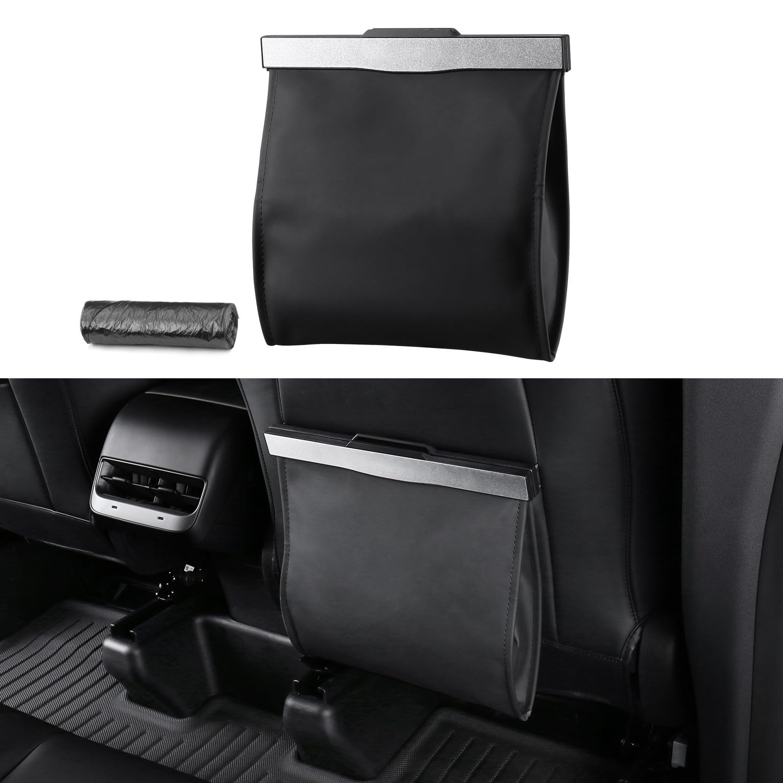 BASENOR 2026 Upgraded Trash Can for Tesla Model Y/3/S/X Cybertruck