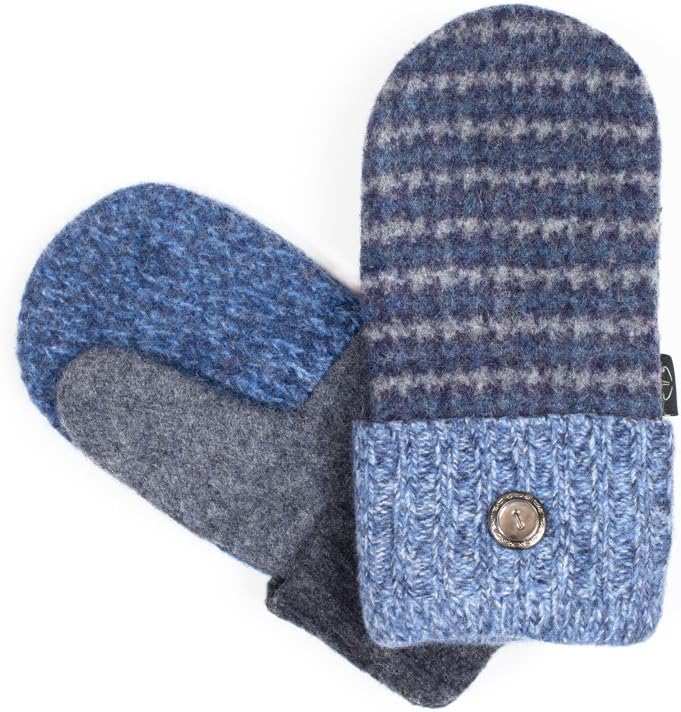 baabaazuzu Women's Sweater Mittens (Fleece-Lined, Wool, One of a Kind)