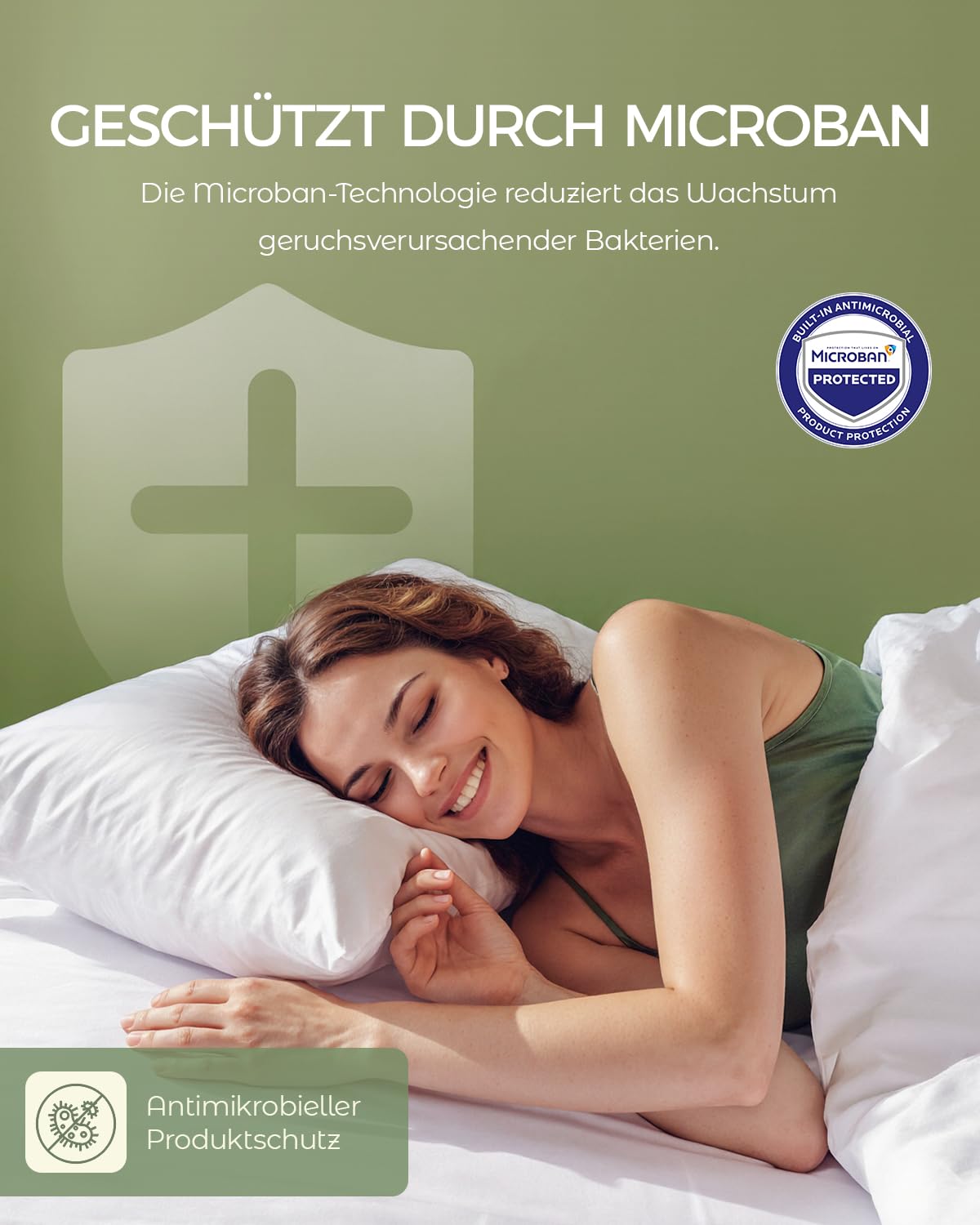 FAUNNA Milbendichte Kissenbezüge 50 x 80 cm, 6er-Set, Weiß, 100% Baumwolle