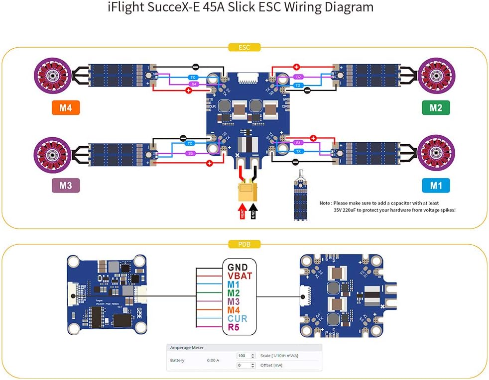 🛒 Crаzу Dеаlѕ iFlight 4pcs SucceX-E 45A Slick 2-6S BLHeli_32 ESC for Quadcopter FPV Racing