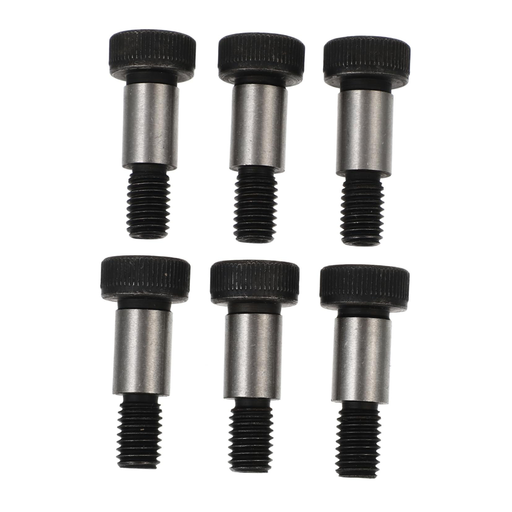 ERINGOGO 1Set Practical Carbon Steel Shoulder Screws Rustproof Deep Threaded Bolts for Stable Installation Various Applications