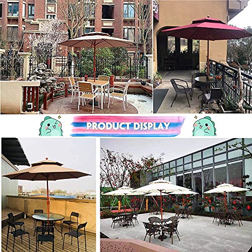 Sombrilla para jardín y terraza de mercado multicolor resistente CLSDRZC 3
