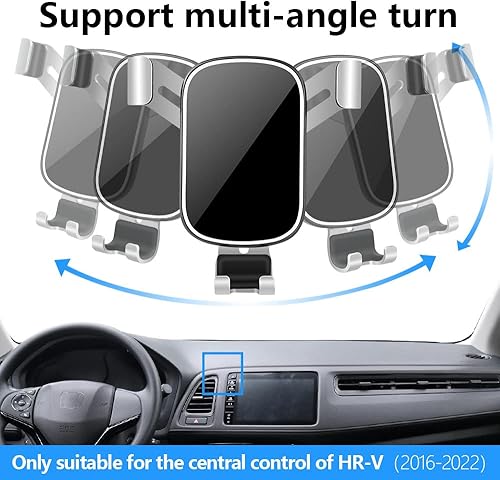 Miniatura 5 de Soporte para teléfono de coche para HRV HR-V 2023 2024 Teléfonos grandes con funda, accesorios para automóviles, soporte de navegación, decoración