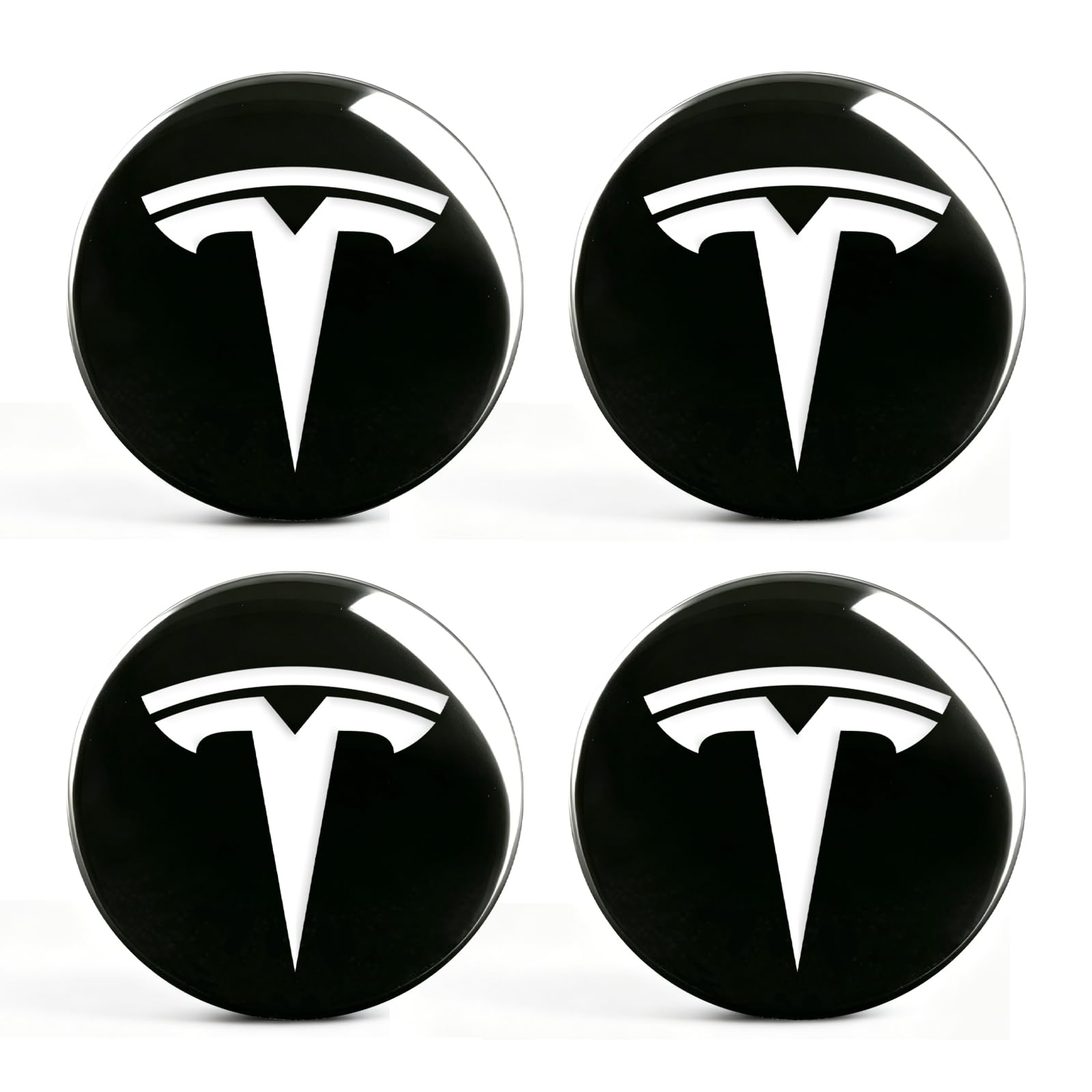 Photo 1 of Powlamks 2.2" Wheel Center Hub Cap Stickers for Model 3/Y