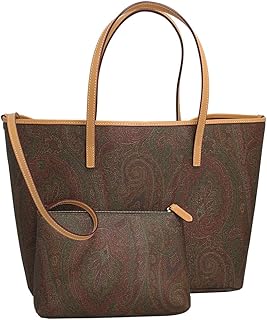 [エトロ] トートバッグ ペイズリー柄 ポーチ付き PVCコーティング×レザー 0B374 8010 0600 [並行輸入品]