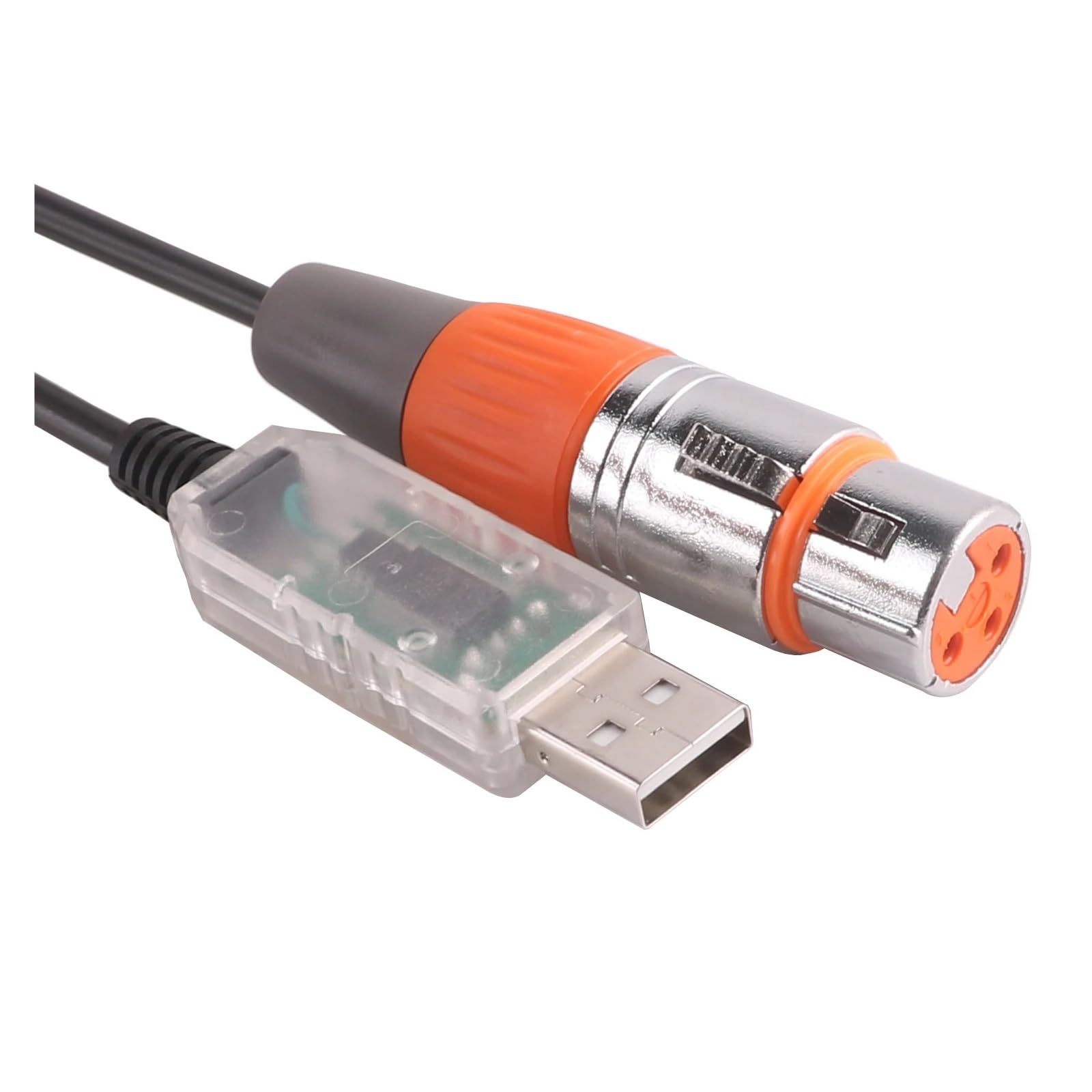 Convertitore da USB a seriale Adattatore di interfaccia da USB a DMX Controller di illuminazione DMX512 Dimmer Interfaccia USB Led Dmx512 con CD(5.0m)