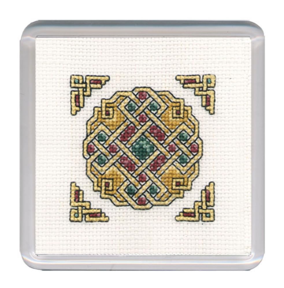 Celtic Jewel Coaster Cross Stitch Kit (Textile Heritage)