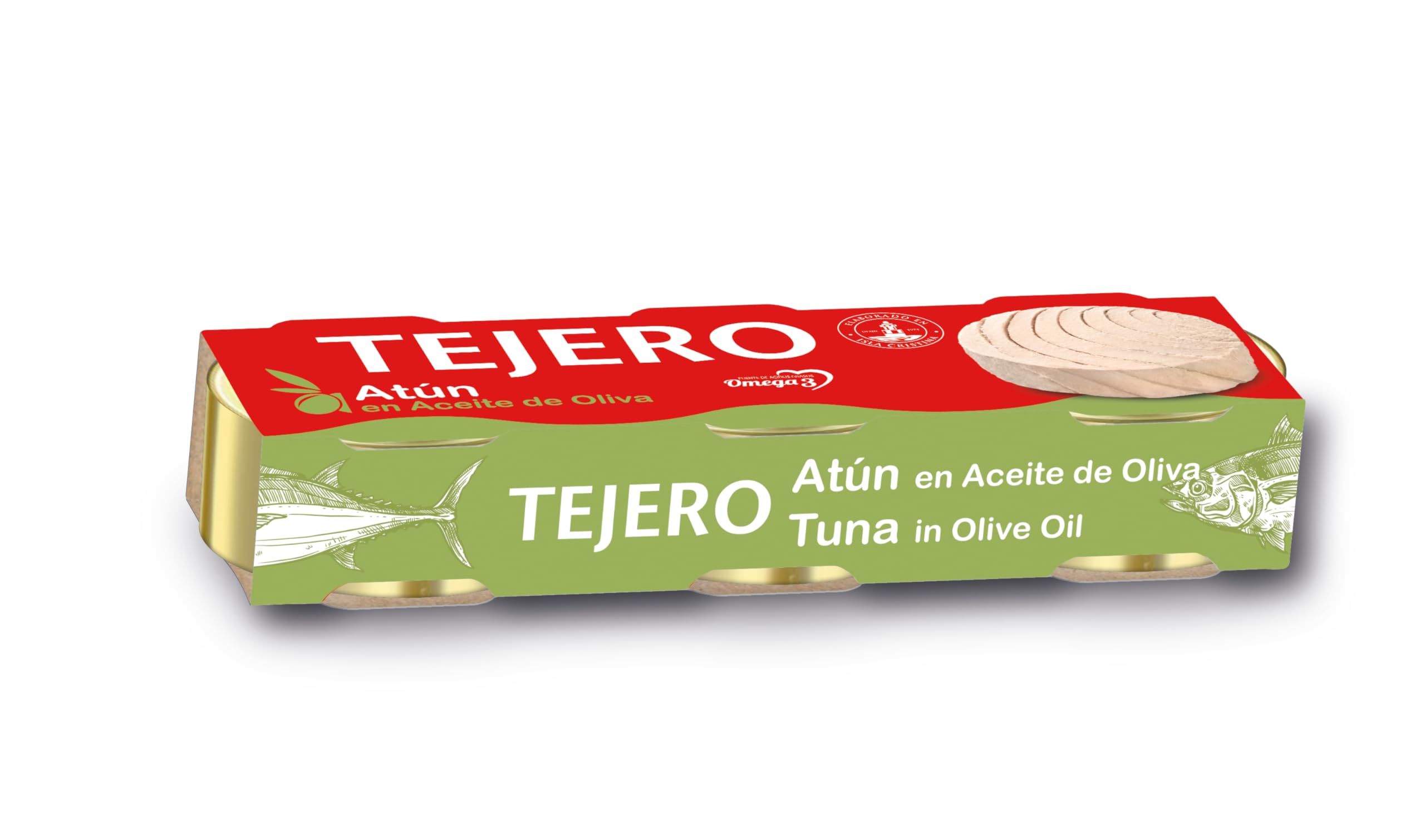 Tejero - Conserva de Pescado | Atún en Aceite de Oliva - 8 Unidades (3 x 52 g)