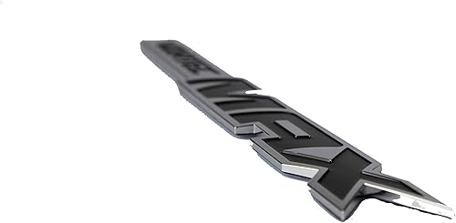 Miniatura 4 de UpAuto 2 placas de identificación Vortec Max para puerta con emblema 3D para camión SS 6.0 de 6.0 litros (plateado-negro)